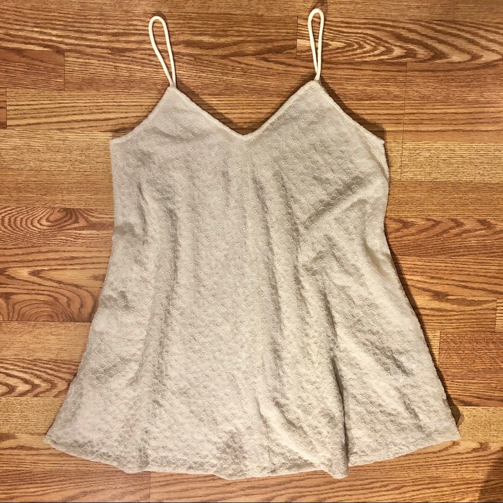 Cream Embroidered Zara Dress size medium